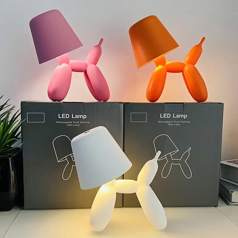Balloon Dog LED Table Lamp with Touch Dimming, USB, view 7