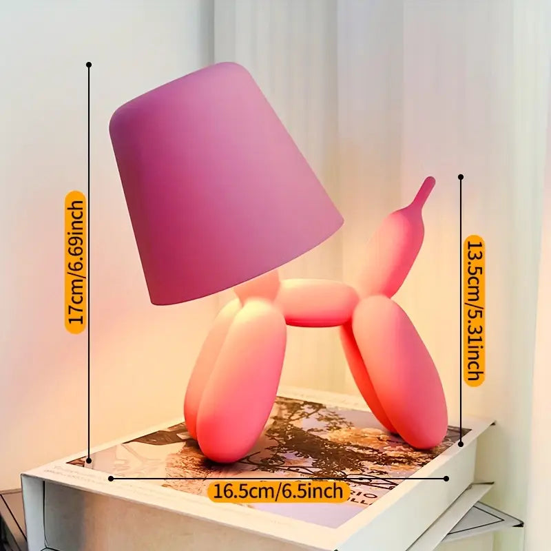 Balloon Dog LED Table Lamp with Touch Dimming, USB, view 18