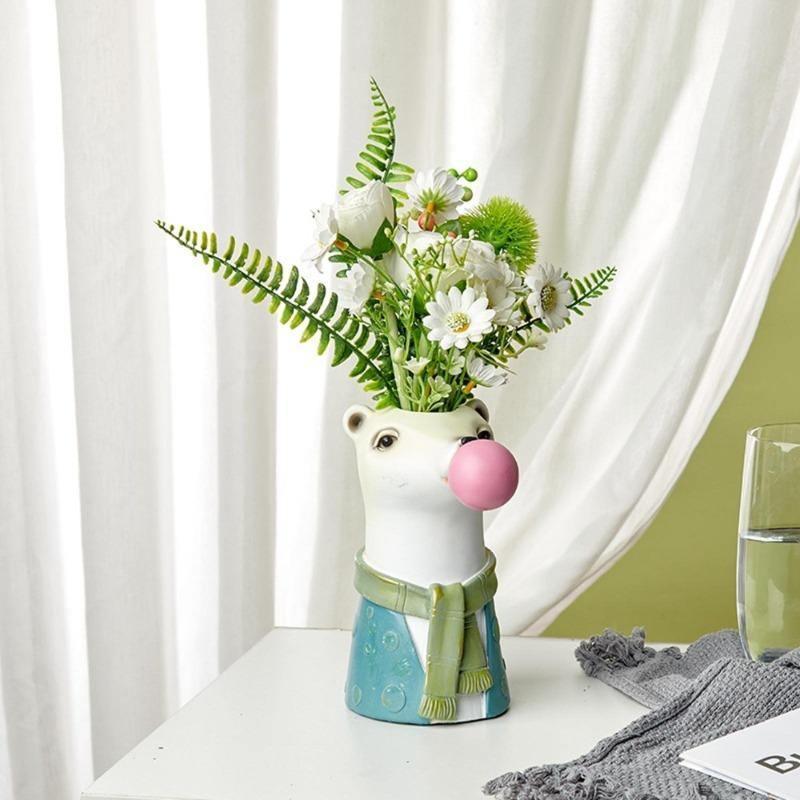 Bubblegum Animal Bust Vase in Five Styles, view 21