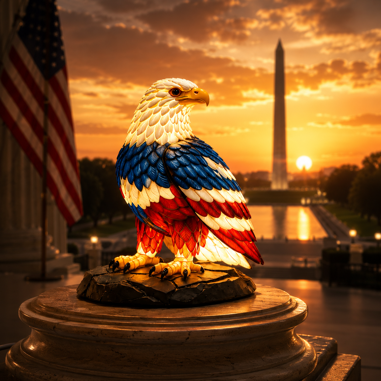 Bald Eagle LED Accent Lamp, America 250 Anniversary