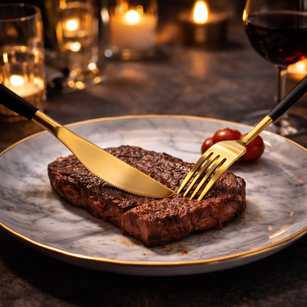 Gold Flatware in Stainless Steel, Mirror or Matte, view 8