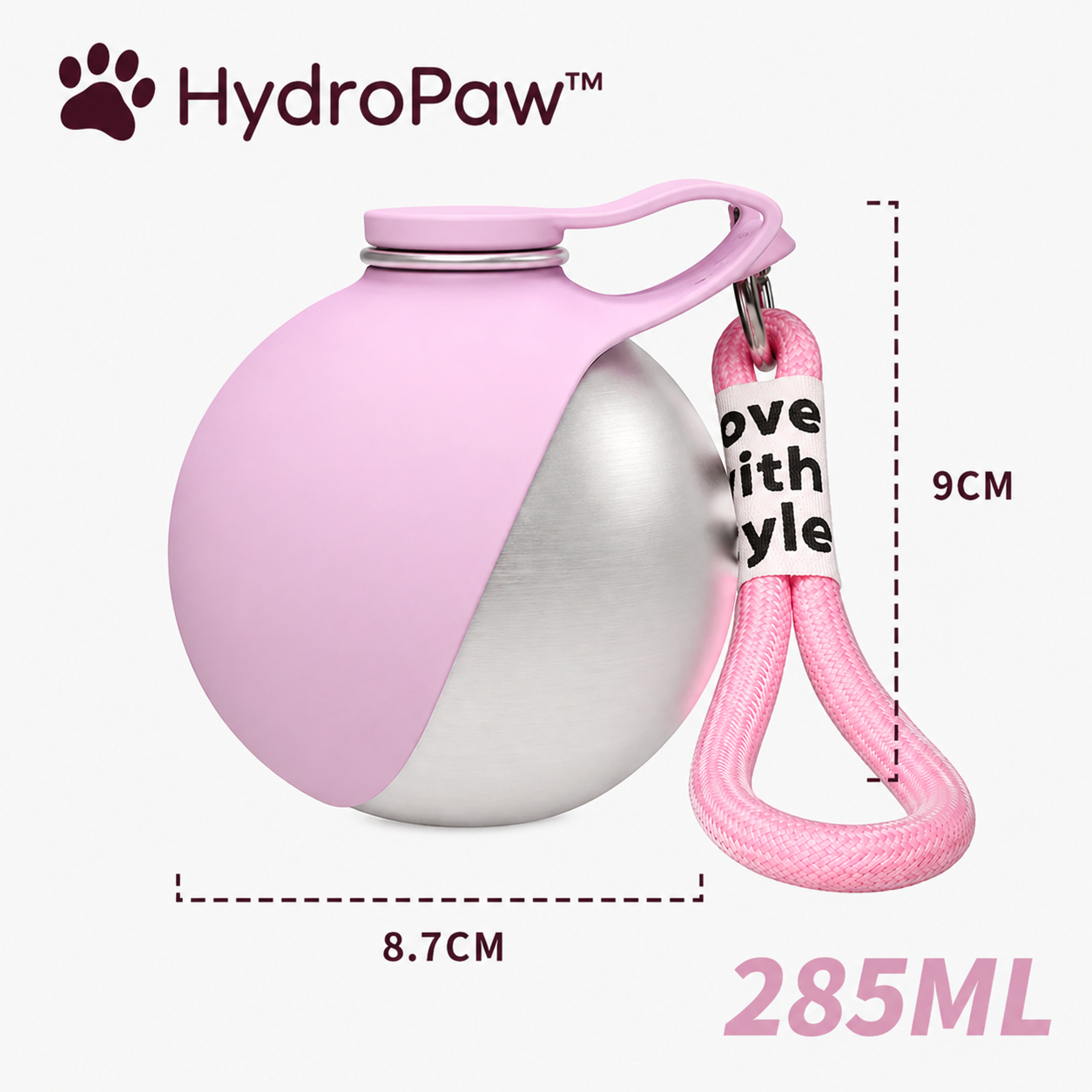 Portable Dog Water Bottle with Fold Out Bowl, view 6
