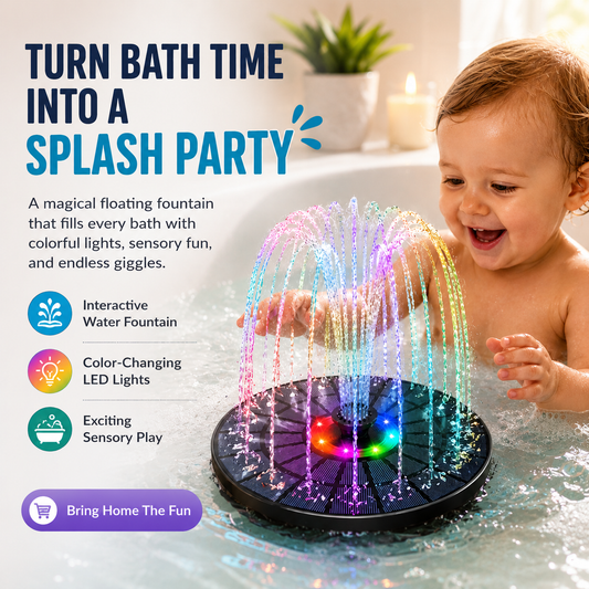 Floating LED Bath Fountain Toy, 4.3 in Wide, view 2