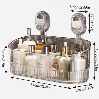 Suction Mounted Bathroom Shelf, No Drilling, view 10