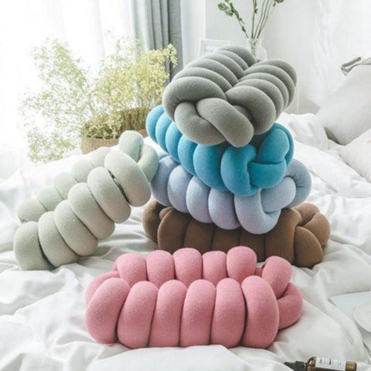 Knot Shaped Throw Pillow in Polyester, view 2