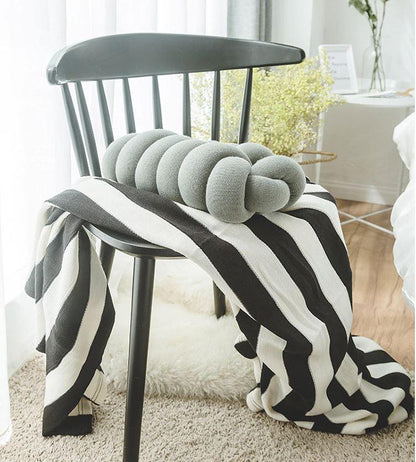 Knot Shaped Throw Pillow in Polyester, view 3