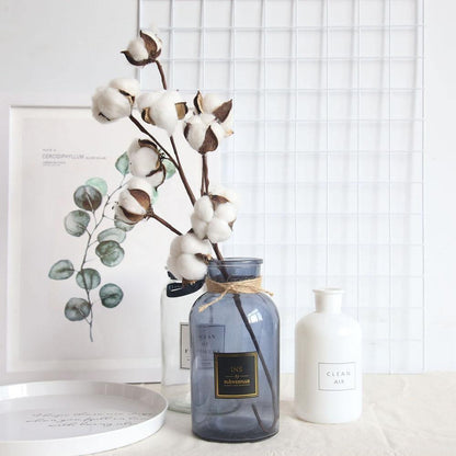 Dried Cotton Boll Branch Spray, 21 in Stem, view 3