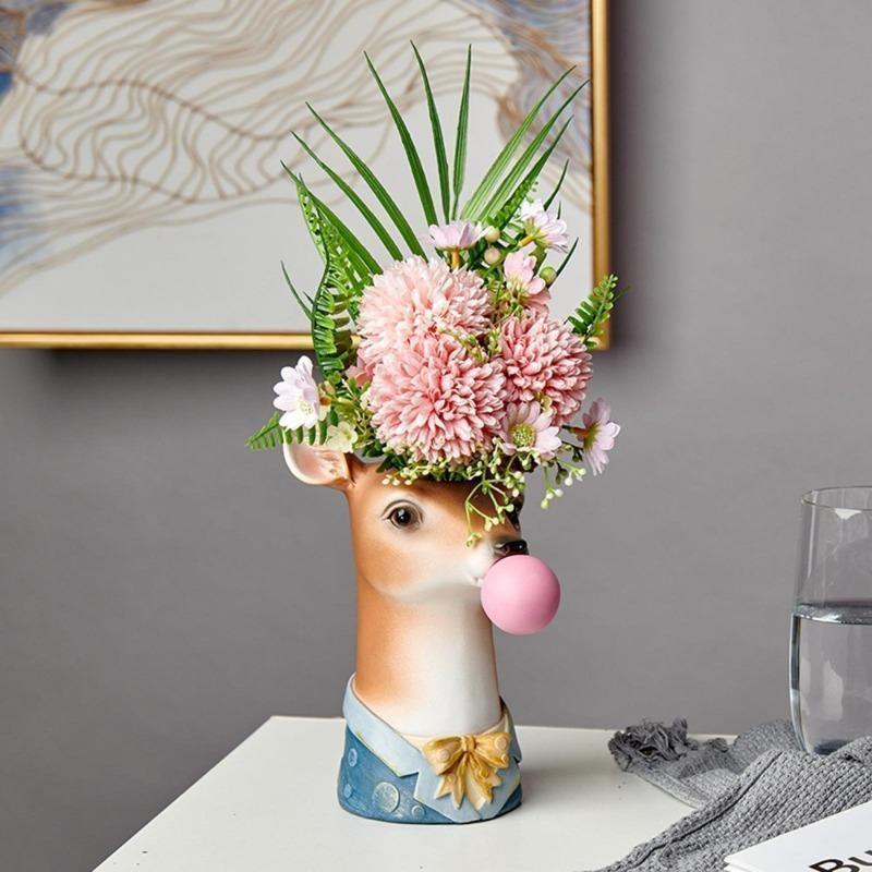 Bubblegum Animal Bust Vase in Five Styles, view 20
