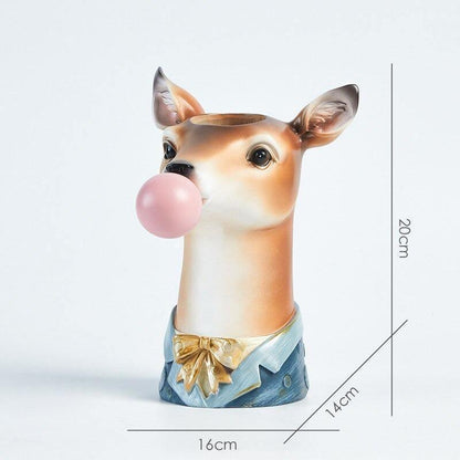 Bubblegum Animal Bust Vase in Five Styles, view 18