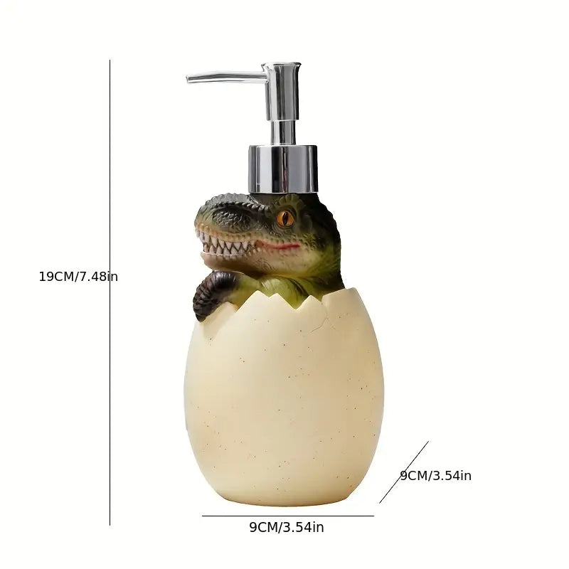 Dinosaur Hatchling Soap Dispenser in Cast Resin, view 6
