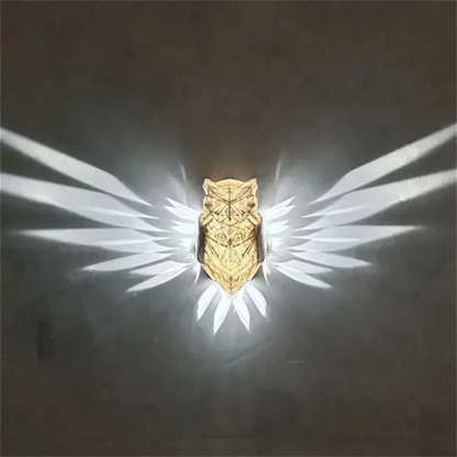Eagle or Owl Wall Lamp, Battery Powered, No Wiring, view 6