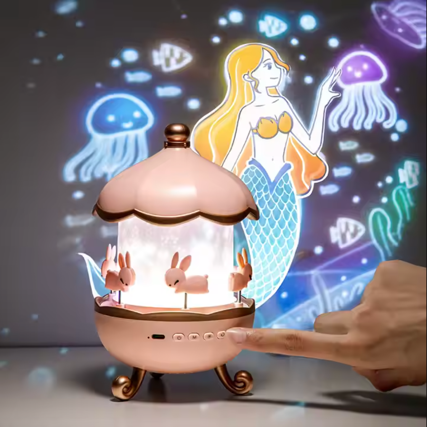 Rotating Projector Night Light with 12 Themes, view 3