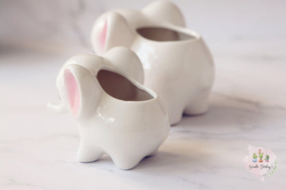 Ceramic Elephant Plant Pot with Drainage Hole, view 4