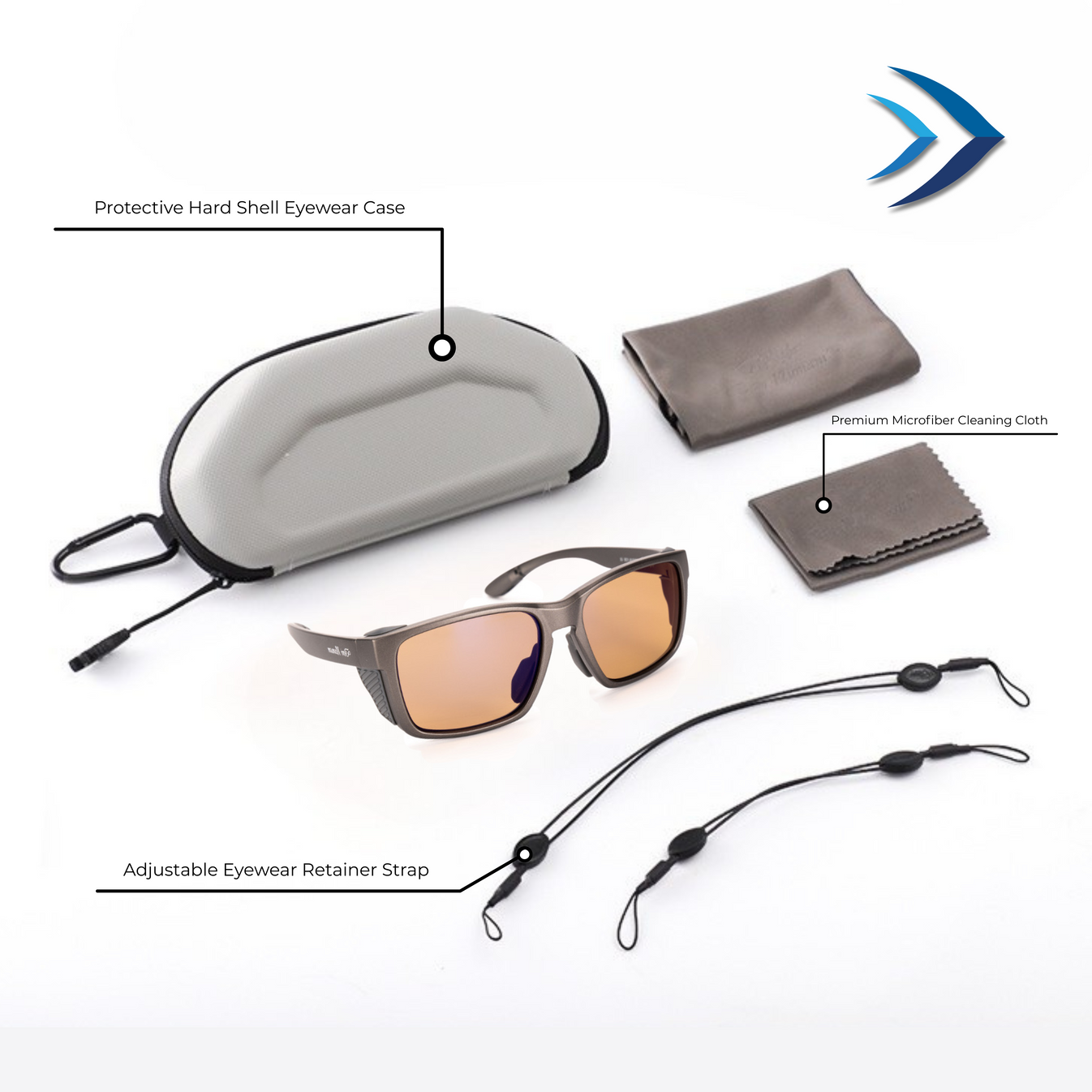 Fishing Sunglasses with Polycarbonate Lenses, view 6