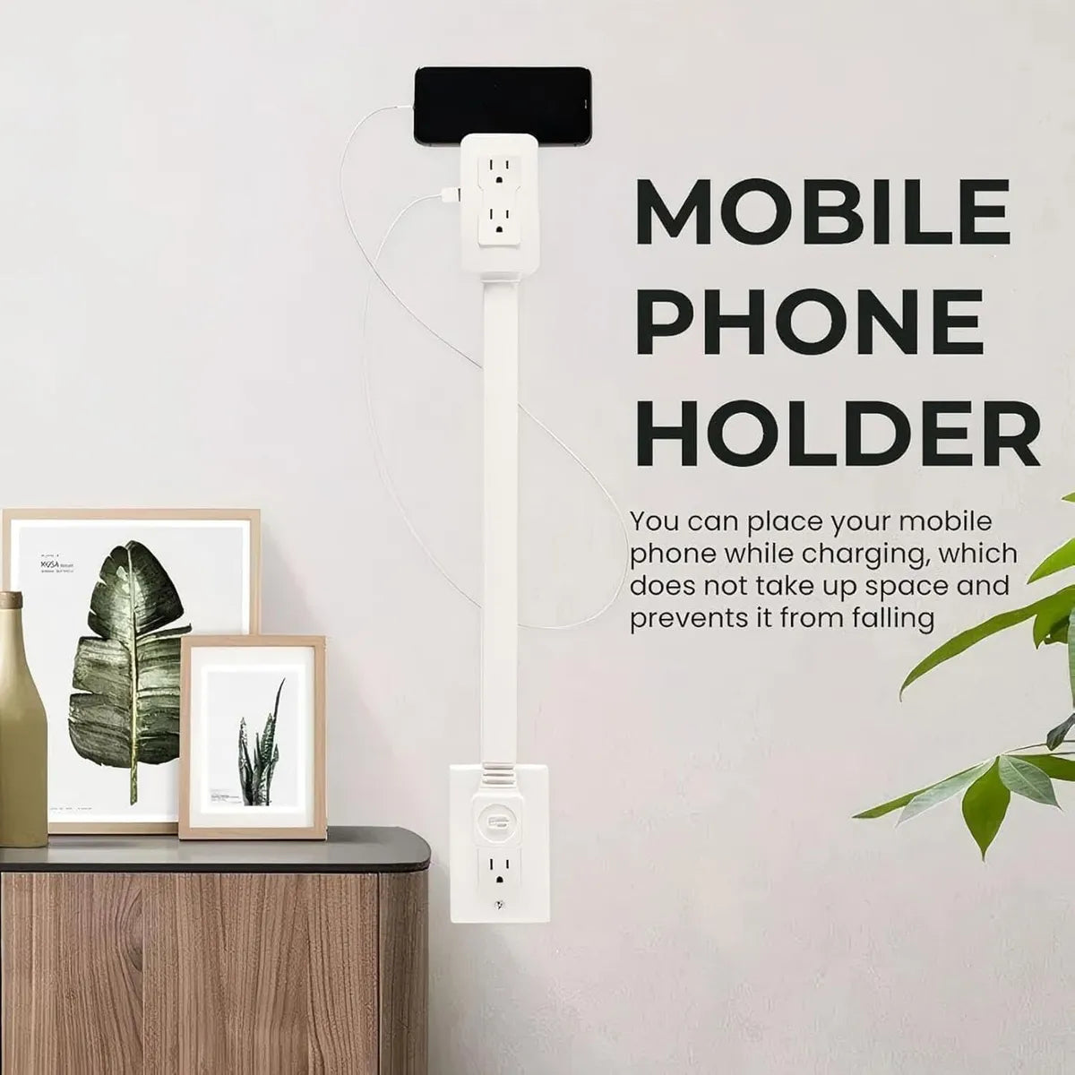 Extendable Wall Outlet Extender with USB-A and USB-C, view 4