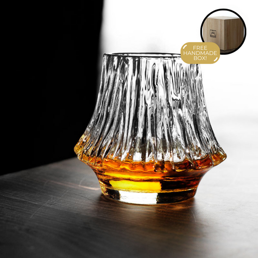 Mount Fuji Whiskey Glass, Handmade Japanese Tumbler, view 2