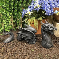 Dragon Garden Ornament, Weatherproof Outdoor Statue