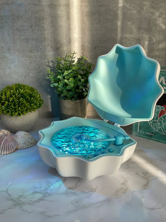 Shell Shaped Bluetooth Speaker with Wave Light