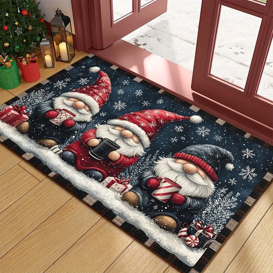 Christmas Gnome Doormat, Two Sizes, Non Slip, view 2