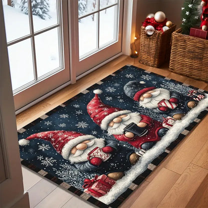 Christmas Gnome Doormat, Two Sizes, Non Slip, view 3