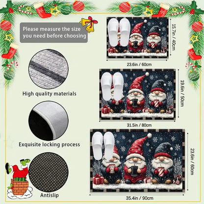 Christmas Gnome Doormat, Two Sizes, Non Slip, view 10