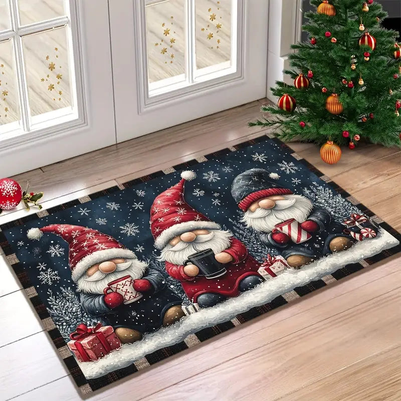 Christmas Gnome Doormat, Two Sizes, Non Slip, view 6