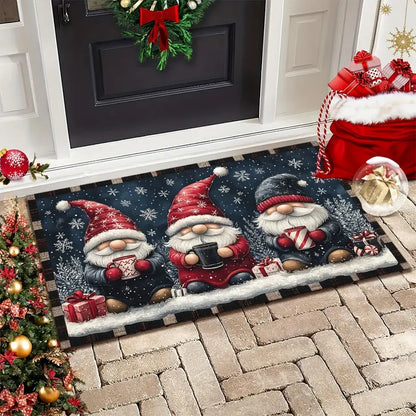 Christmas Gnome Doormat, Two Sizes, Non Slip, view 8
