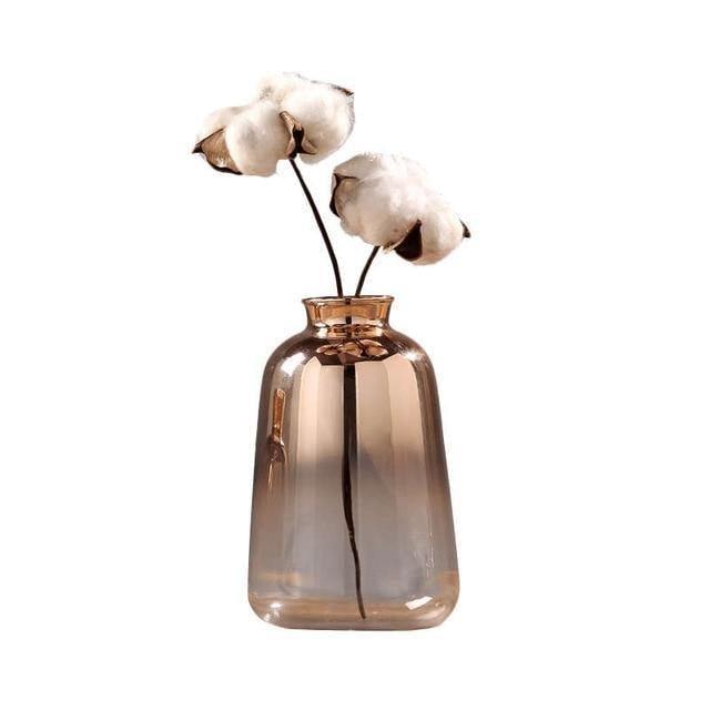 Electroplated Gold Glass Bud Vase, Solid or Gradient, view 8