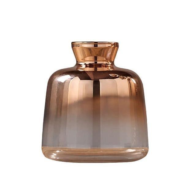 Electroplated Gold Glass Bud Vase, Solid or Gradient, view 9