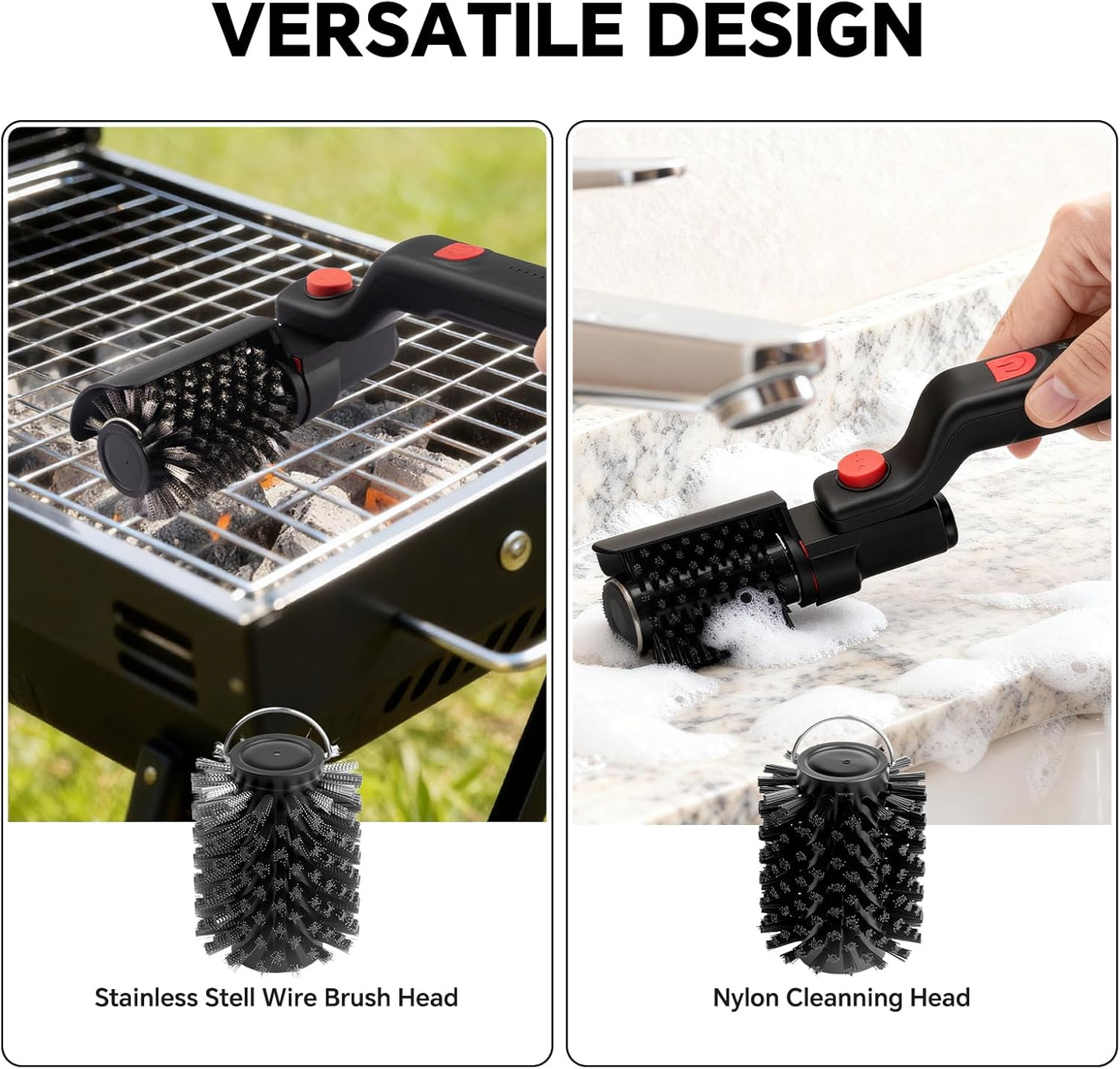 Cordless Electric Grill Brush, 3 Speeds and USB-C, view 10
