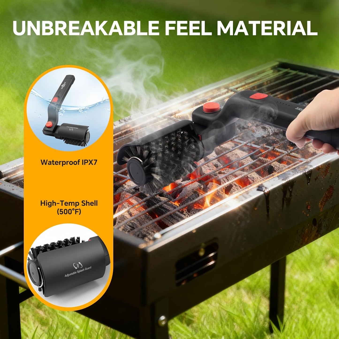 Cordless Electric Grill Brush, 3 Speeds and USB-C, view 11