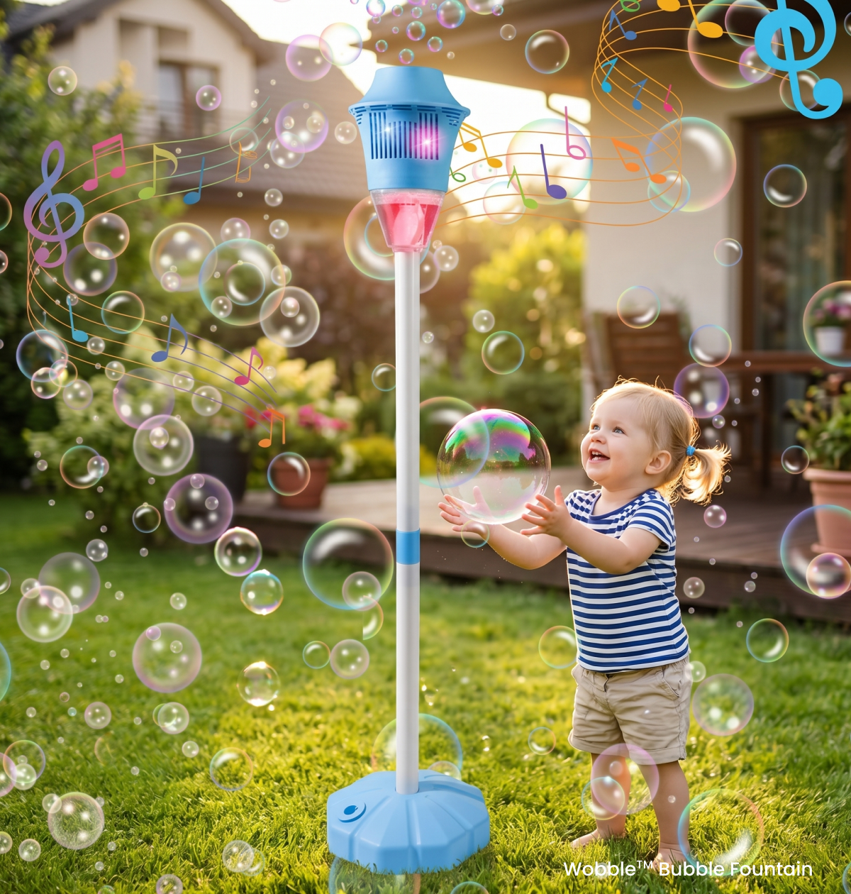 Bubble Machine on a Stand with Lights and Music, view 11