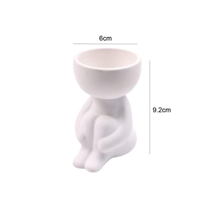 Little Person Ceramic Succulent Planter, Six Poses, view 34