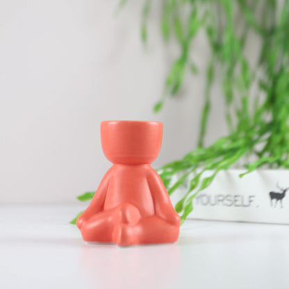Little Person Ceramic Succulent Planter, Six Poses, view 40