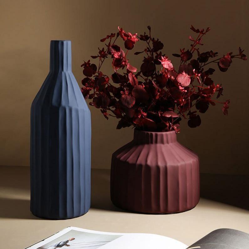 Textured Ceramic Vase, Short, Tall or Wide, view 3