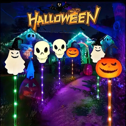 Solar Halloween Path Light Stakes, Set of 6, view 2