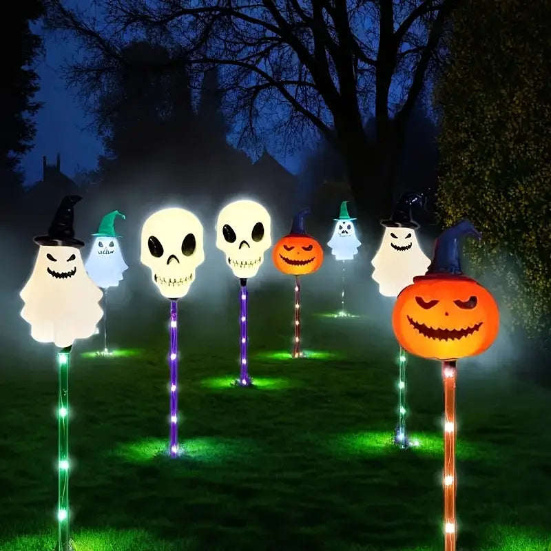 Solar Halloween Path Light Stakes, Set of 6, view 4