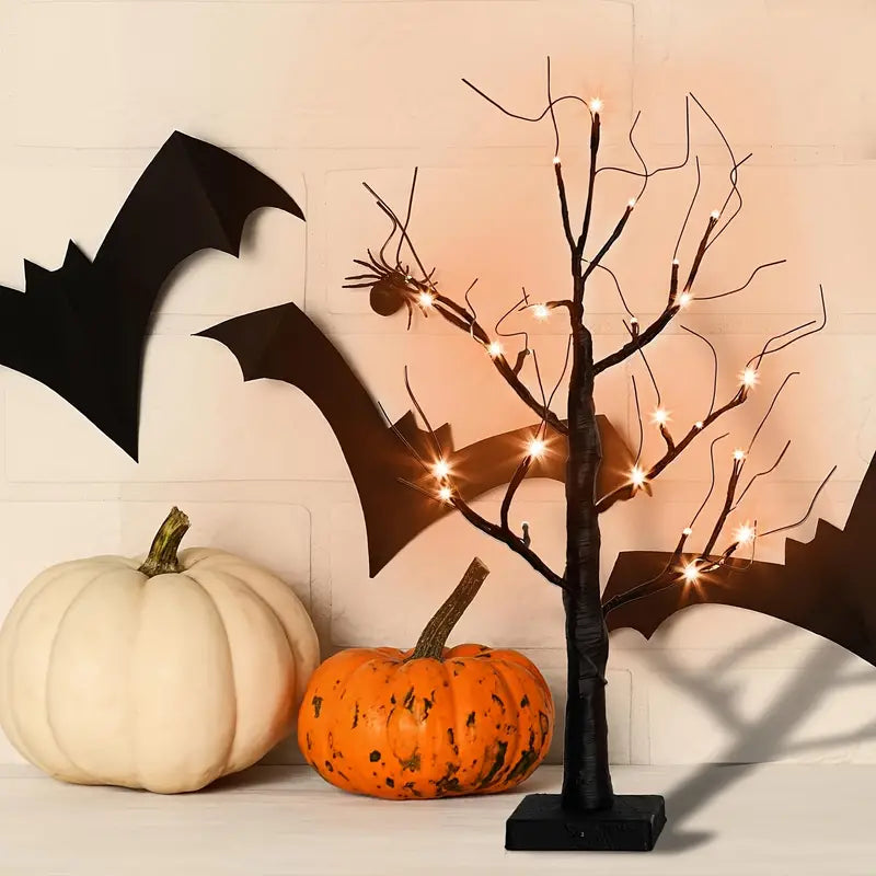 Lit Branch Tree, 20 in, 24 LEDs, USB or Battery, view 3