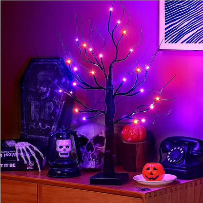 Lit Branch Tree, 20 in, 24 LEDs, USB or Battery, view 10