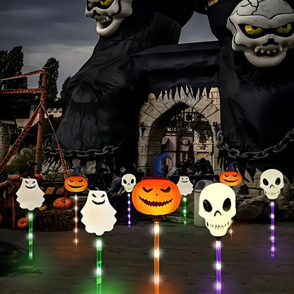 Solar Halloween Path Light Stakes, Set of 6