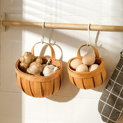 Round Wood Planter and Storage Bin, Two Sizes