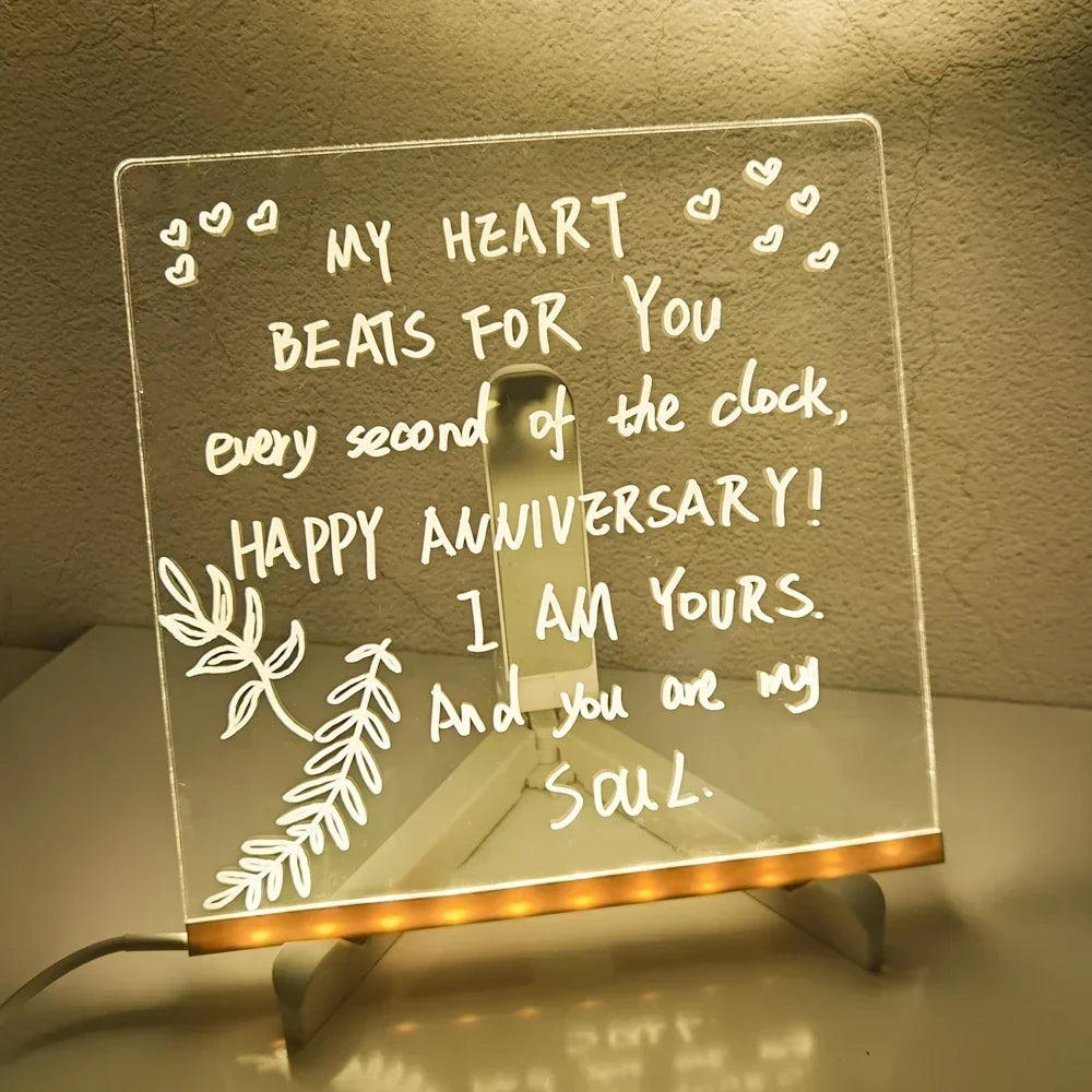 LED Light Up Drawing Board with 7 Neon Pens, view 5