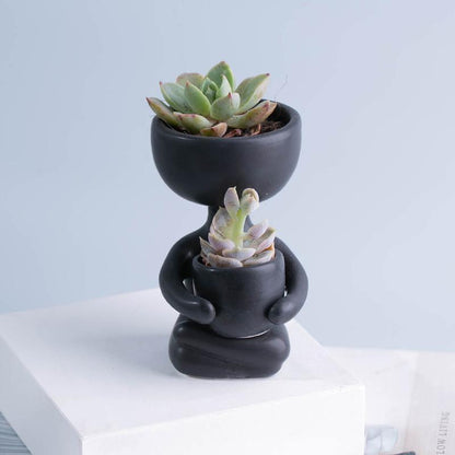 Little Person Ceramic Succulent Planter, Six Poses, view 25
