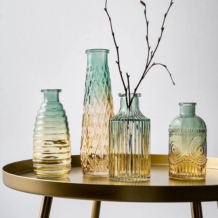 Ombre Glass Bottle Bud Vases, Singles or Full Set, view 4