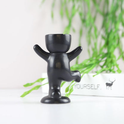 Little Person Ceramic Succulent Planter, Six Poses, view 26