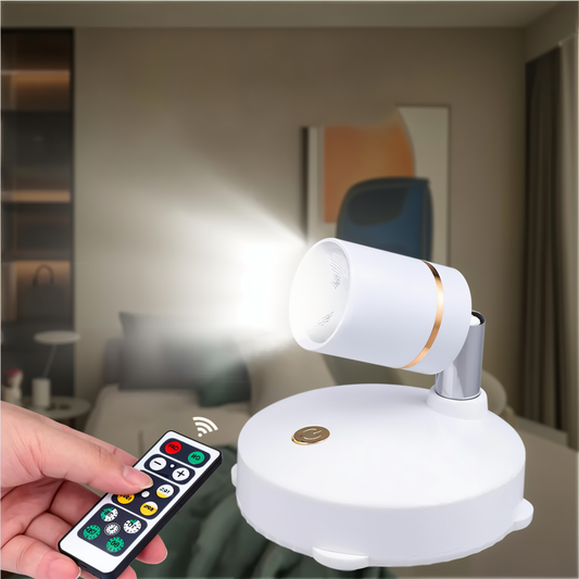 Rechargeable LED Accent Spotlight with Remote
