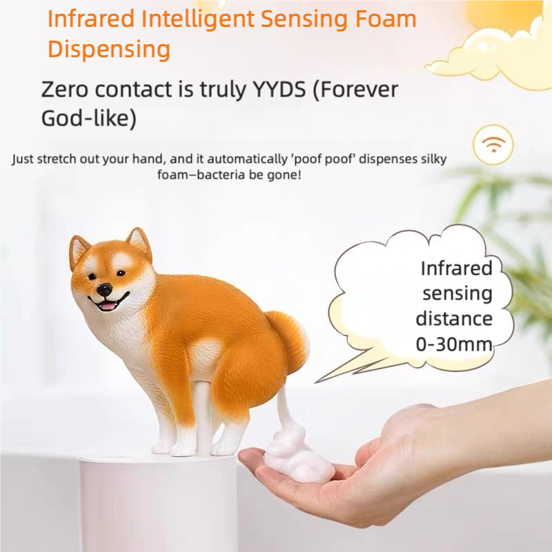 Shiba Inu Soap Dispenser for Kitchen or Bath, view 6