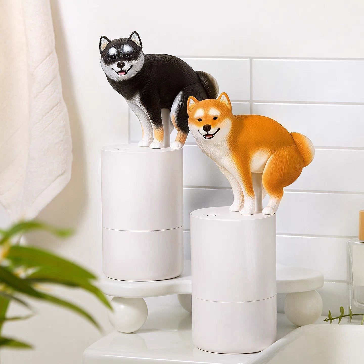 Shiba Inu Soap Dispenser for Kitchen or Bath, view 4