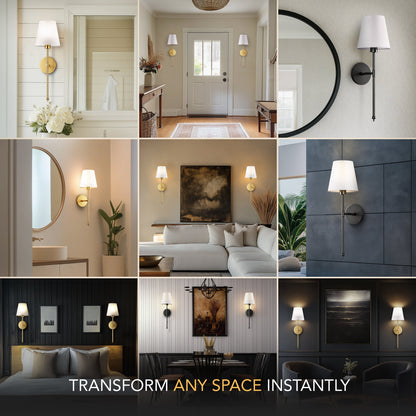 Wireless Wall Sconces, Set of 2, Three Finishes, view 7