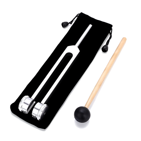 Weighted 128 Hz Tuning Fork with Mallet, 7.9 in